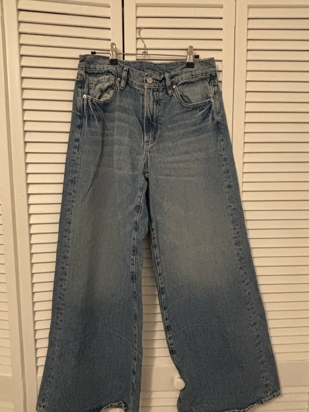 Viavia  Blue Wide Leg High-Rise Jeans